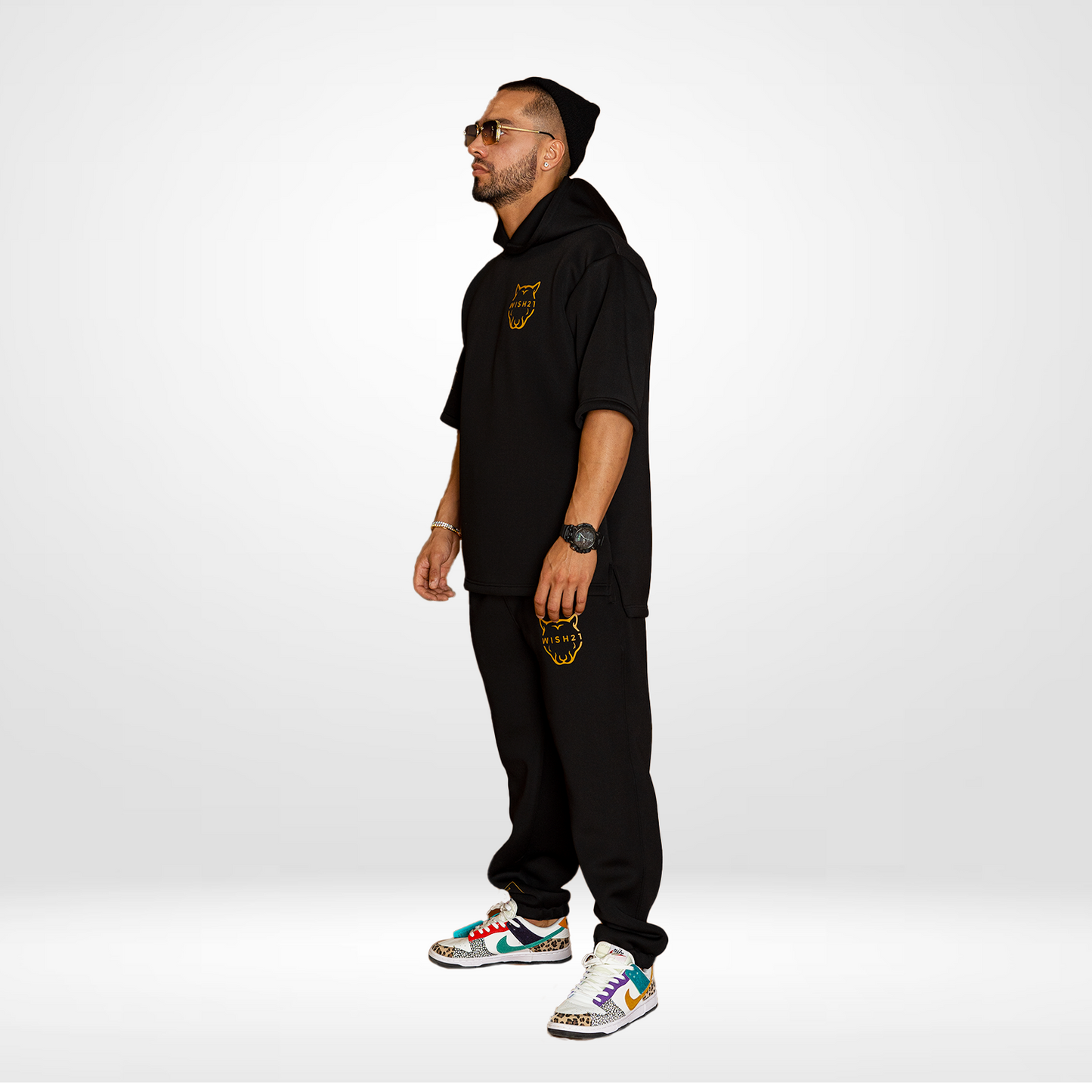 HALF SLEEVE HOODIE & PANTS SET