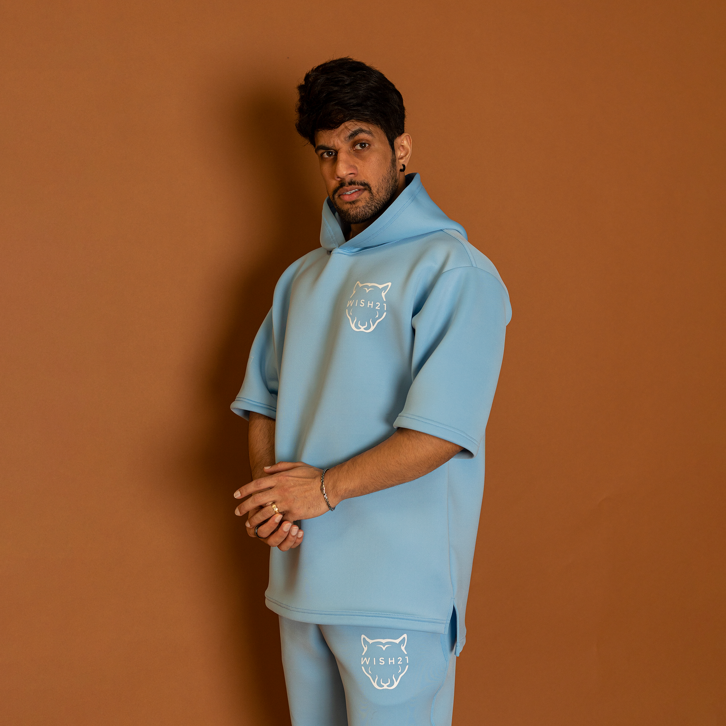 HALF SLEEVE HOODIE & PANTS SET