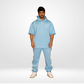 HALF SLEEVE HOODIE & PANTS SET