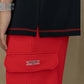 RED & BLACK T-SHIRT AND TROUSERS SET