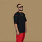 RED & BLACK T-SHIRT AND TROUSERS SET